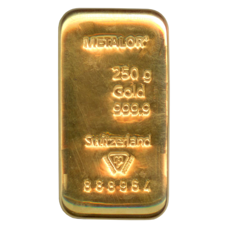 Lingot 250 g Or - verso
