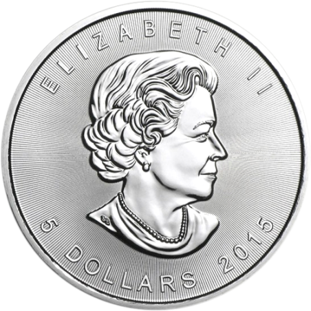 Maple Leaf 1 OZ Argent - verso