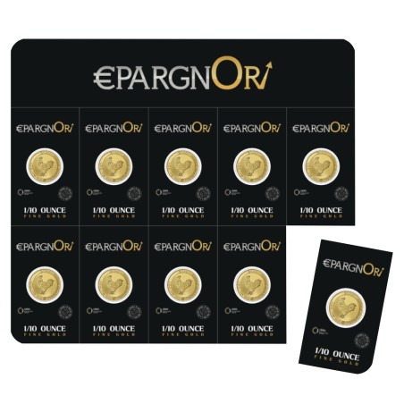 EpargnOr - Plaquette 10 x 1/10 oz