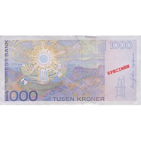 Couronne Norvège NOK - verso